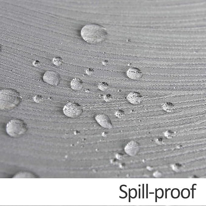 maxmill Jacquard Table Cloth Waving Pattern Water Resistant Wrinkle Resistance Heavy Weight Soft Tablecloth for Kitchen Dinning Tabletop Decoration Oblong 60 x 140 Inch Light Grey