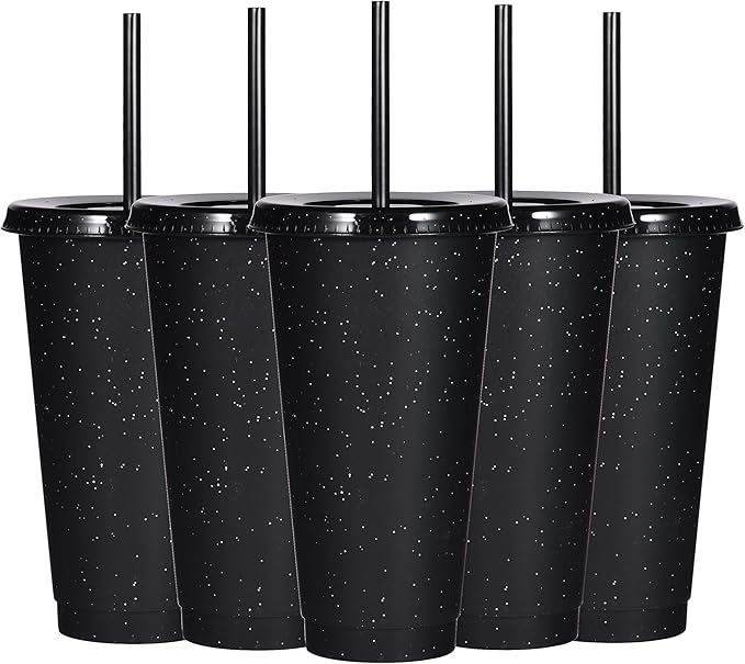 Suertestarry Tumbler with Straw and Lid, Water Bottle Iced Coffee Travel Mug Cup by Suertestarry