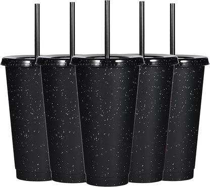 Suertestarry Tumbler with Straw and Lid, Water Bottle Iced Coffee Travel Mug Cup by Suertestarry