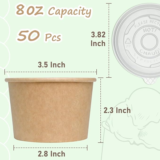 ESSENTIAL Paper Ice Cream Cups - Image 2