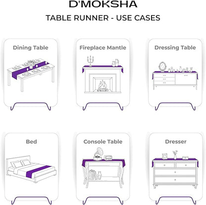 Signature Linen™ by D'Moksha Sage Green Table Runner 72 Inches Long, 100% Pure - Image 5