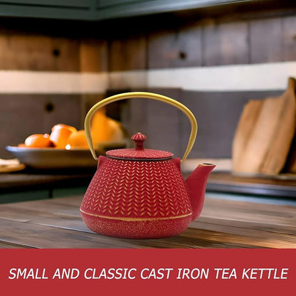 Small Cast Iron Tea Kettle for Stovetop Safe, Durable Teapot - Image 9