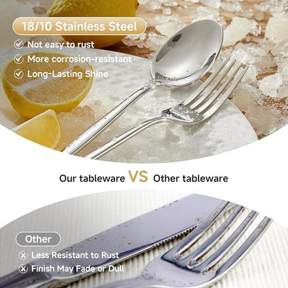 24-Piece Salad Fork Set, 18/10 Stainless Steel Dessert Forks | Mirror Polished - Image 5