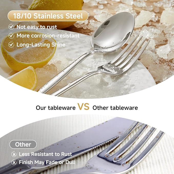 16-Piece Salad Fork Set, 18/10 Stainless Steel Dessert Forks | Mirror Polished - Image 5