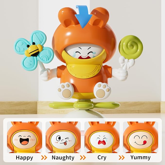 Suction Spinner Toy, High Chair Sensory Toy - Image 2