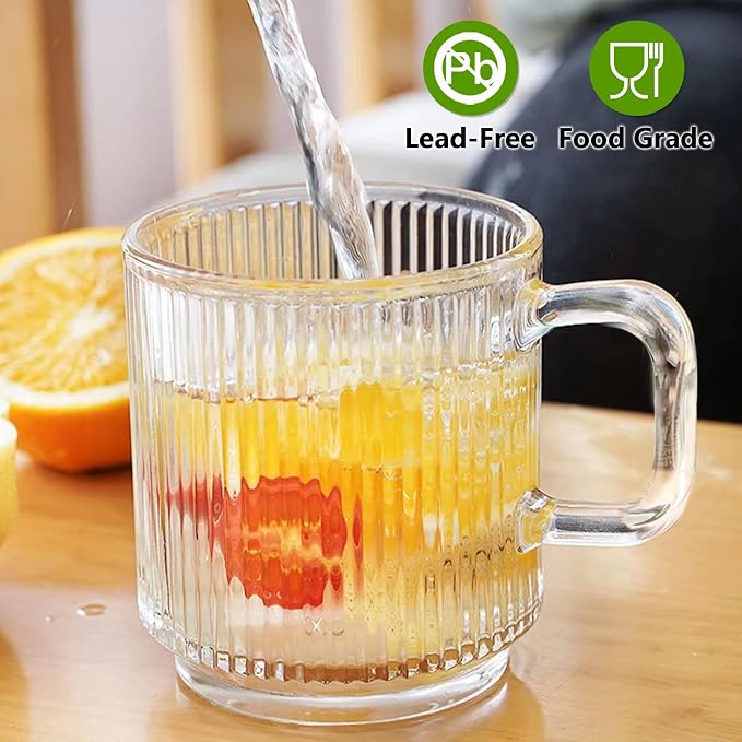 Qipecedm 6 PACK Premium Glass Coffee Mugs - Image 5