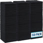 HOMEXCEL Black Microfiber Cleaning Cloth,150 Pack Cleaning Rags, Cleaning Towels,11.5"X11.5" Shop Towels
