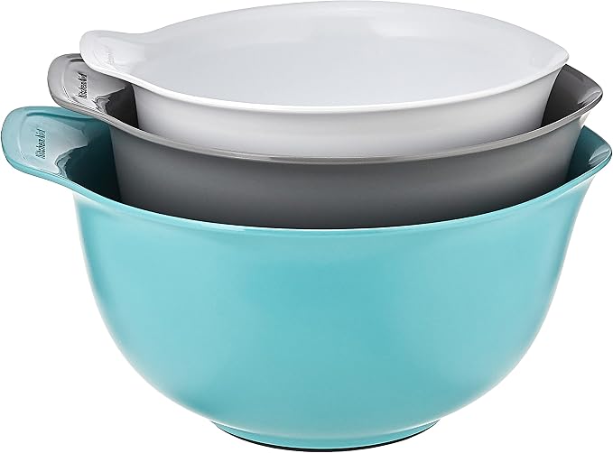 KitchenAid Universal Nesting Plastic Mixing Bowls, 2.5 quart, 3.5 quart - Image 2