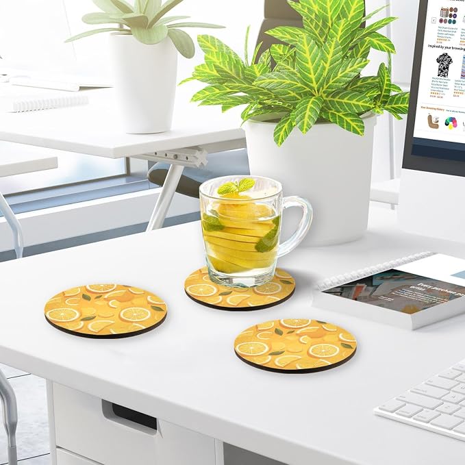 Slice Citrus 4 Piecing Set Coasters - Image 7