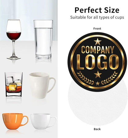 Custom Leather Coasters with Logo - Image 9