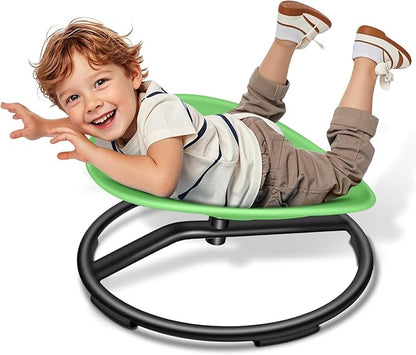 Spinning Chair for Autistic Kids, Sensory Swivel Chair, 220LBS Weight Capacity, Sensory Toy for Children with ADHD/Autism, Training Body Coordination, 3+ Years (Light Green)