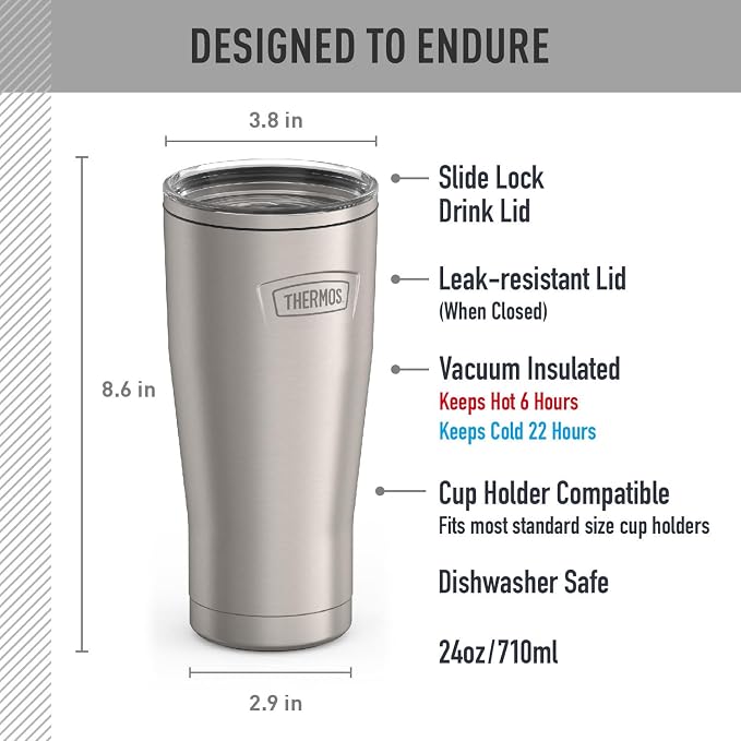 THERMOS Icon Series 24oz Stainless Steel Tumbler - Image 7