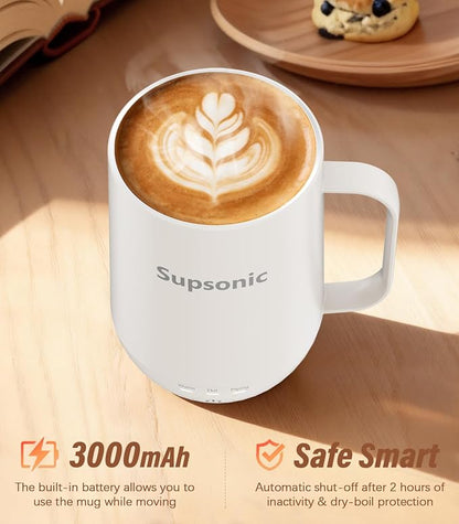 Supsonic - 16oz Self Heating Coffee Mug, Smart Heated Coffee Mug Faster - Image 3