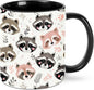Raccoon Coffee Mug 11 Ounce Mugs Ceramic Tea Cup Drinking Water Cups | Novelty by FyLybois