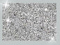 Silver Placemat Heat Resistant Square Trivet With Rhinestone Decor - Crushed Diamond Bling Sparkly Mat Set of 1