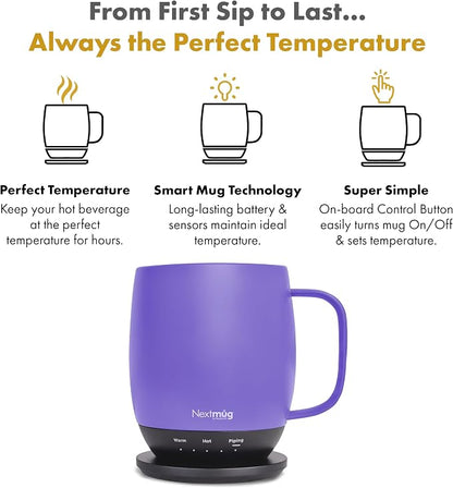 Nextmug - Temperature-Controlled, Self-Heating Coffee Mug | – No App, - Image 2