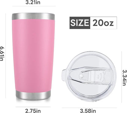 20 oz Tumbler with Lid Stainless Steel Insulated Tumblers Cups Travel Mug | - Image 7