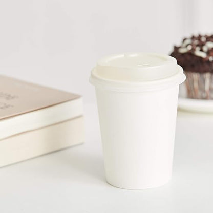 Amazon Basics Disposable Compostable Paper Coffee Cups - Image 8