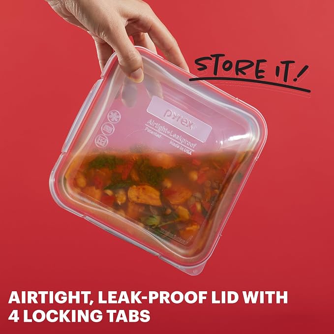 Pyrex Freshlock Glass Food Storage Containers Set | Meal prep containers - Image 3