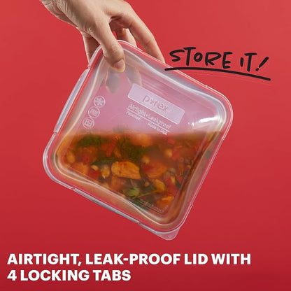 Pyrex Freshlock Glass Food Storage Containers Set | Meal prep containers - Image 3