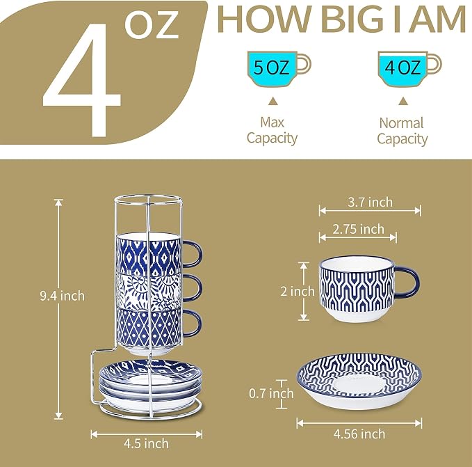 Selamica Ceramic Espresso Cups - Image 2