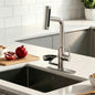 Waterfall Kitchen Faucet with Pull Down Sprayer & Glass Rinser | 4 Adjustable by KAIYING