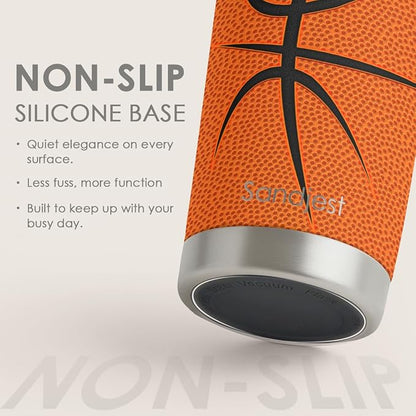 SANDJEST Basketball Tumbler 20oz Stainless Steel Insulated, Travel Coffee Cup - Image 4