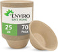 25 oz Bamboo Disposable Bowls by EnviroSafeHome