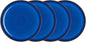 Denby Imperial Set of 4 Coupe Dinner Plate Set, One size, cobalt blue