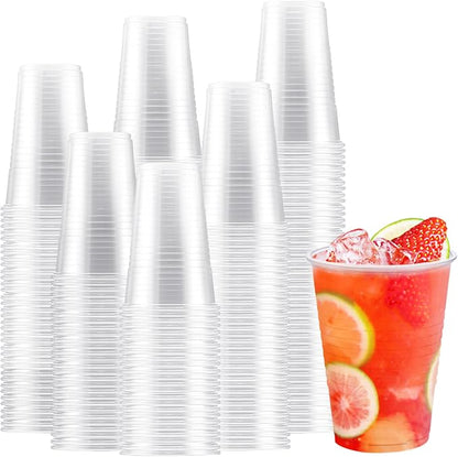 Lamosi 300 Count 16 oz Clear Plastic Cups, Disposable Cold Drinking Cups | by BuyNow