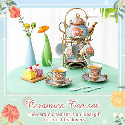 Zhehao 20 Pcs Porcelain Tea Set - Image 5