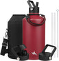Konokyo 128 oz Insulated Stainless Steel Water Bottle Jug by Konokyo