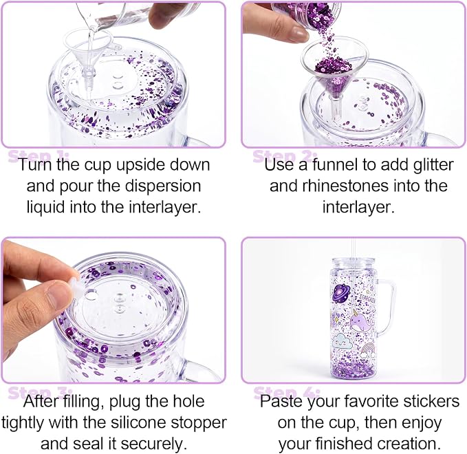 AGH 20OZ Acrylic Snow Globe Tumbler - Image 4