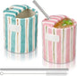 2 Pack Ceramic Coffee Mug with Sip Hole Espresso Cup 10oz with Straws Retro by Ferrochef