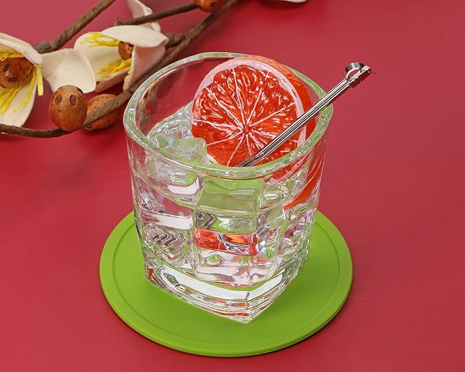 ONLYKXY 3 Pieces 3.93 Inch Silicone Coasters, Round Coasters - Image 5