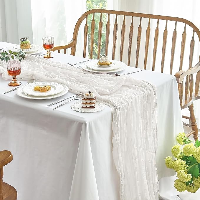 IVAPUPU Ivory Table Runner 120 Inches - Image 2
