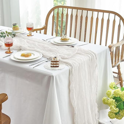 IVAPUPU Ivory Table Runner 120 Inches - Image 2