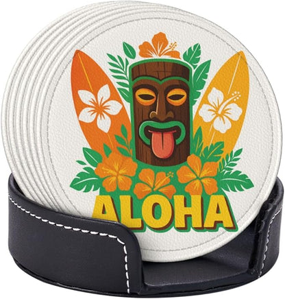 6 Pcs Leather Coasters for Drinks - Image 3