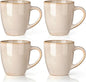 GBhome 12OZ Coffee Mugs Set of 4, Stoneware Coffee Mugs Set, Dishwasher & by GBhome