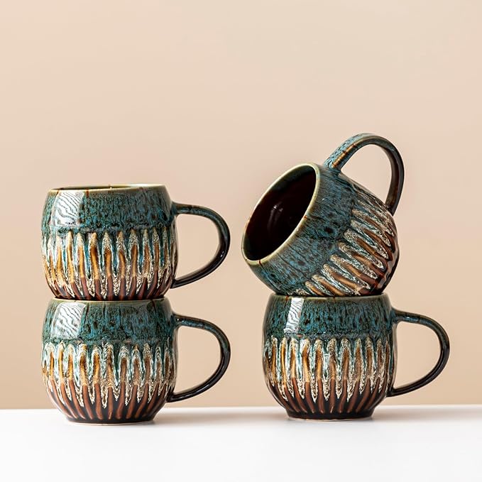 Large Ceramic Coffee Mug - 13oz Tea Cup by LPYLXINGYAN