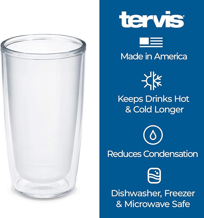Tervis Crystal Clear Tabletop Made in USA Double Walled Insulated Tumbler - Image 3