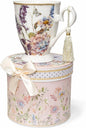 STP GOODS Porcelain Tea/Coffee Cup in Gift Box Fine Porcelain Coffee Cup Tea by STP-Goods
