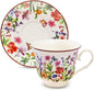 Tea Cups and Saucers, 8 OZ Wildflower Porcelain Tea Cup by Unknown