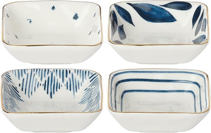 Lenox Blue Bay 4-Piece Stacking Dip Bowl Set, 0.95 LB by Lenox