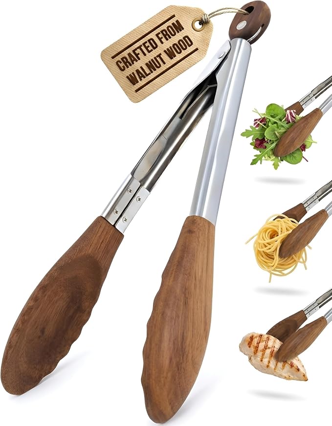Wooden Tongs for Cooking by Boxikikitchen