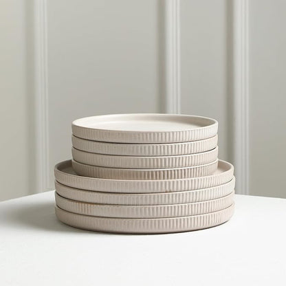 Stone Lain Haven 12-Piece Dinnerware Set, Includes 4 Dinner Plates, 4 Salad - Image 6