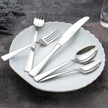 Butter Knife, Dinner Knife, Stainless Steel 4 Pieces Set knives, Square Handle - Image 4