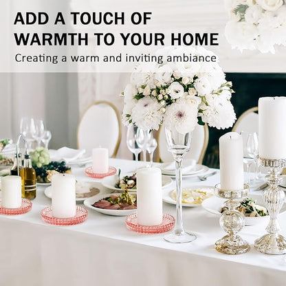 Modern Clear Glass Coasters Set of 6, Cute Coasters Table Mats - Image 7