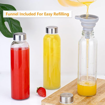 Zukro 18 oz Glass Water Bottles - Image 6