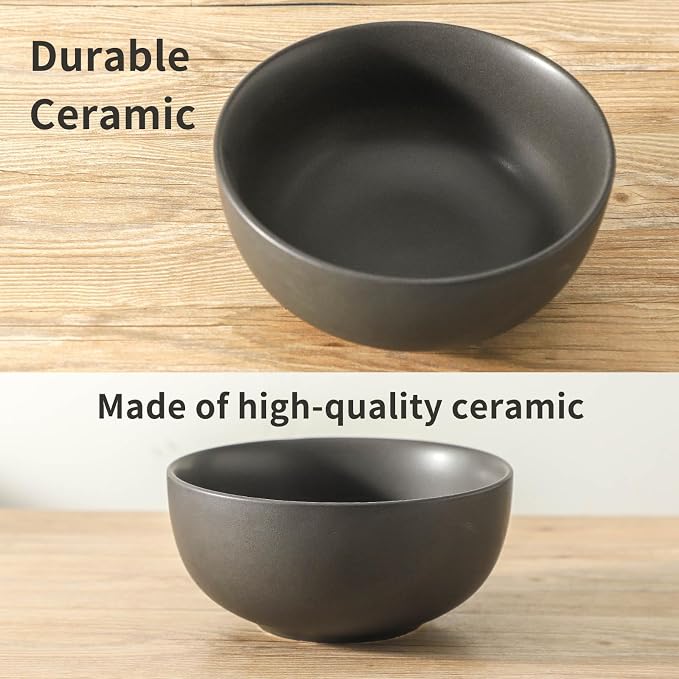 Tikoore Ceramic Mixing Bowls Set，Soup Bowls Set of 3, Stoneware Nesting Bowls - Image 9